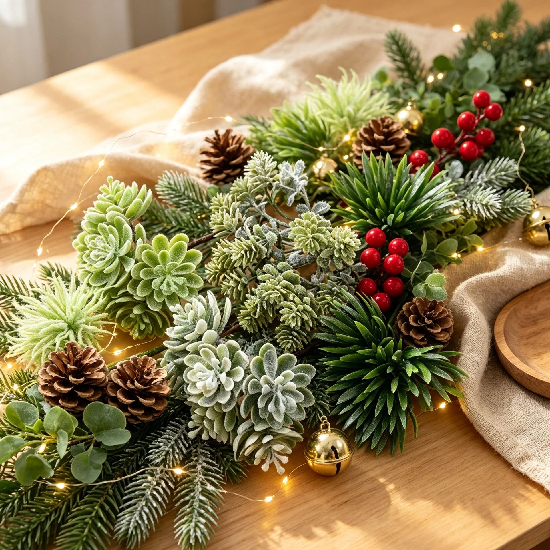1/3PCS Bunga Sutra untuk Scrap - Christmas Wreath Fake ulasan dan harga