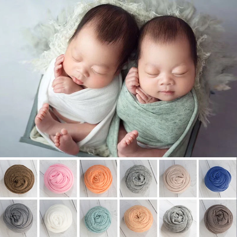 

Newborn Photography Wrap Baby Props Mohair Soft and Comfortablemulti-color Multi-purposeTake with Cloth Boys and Girls