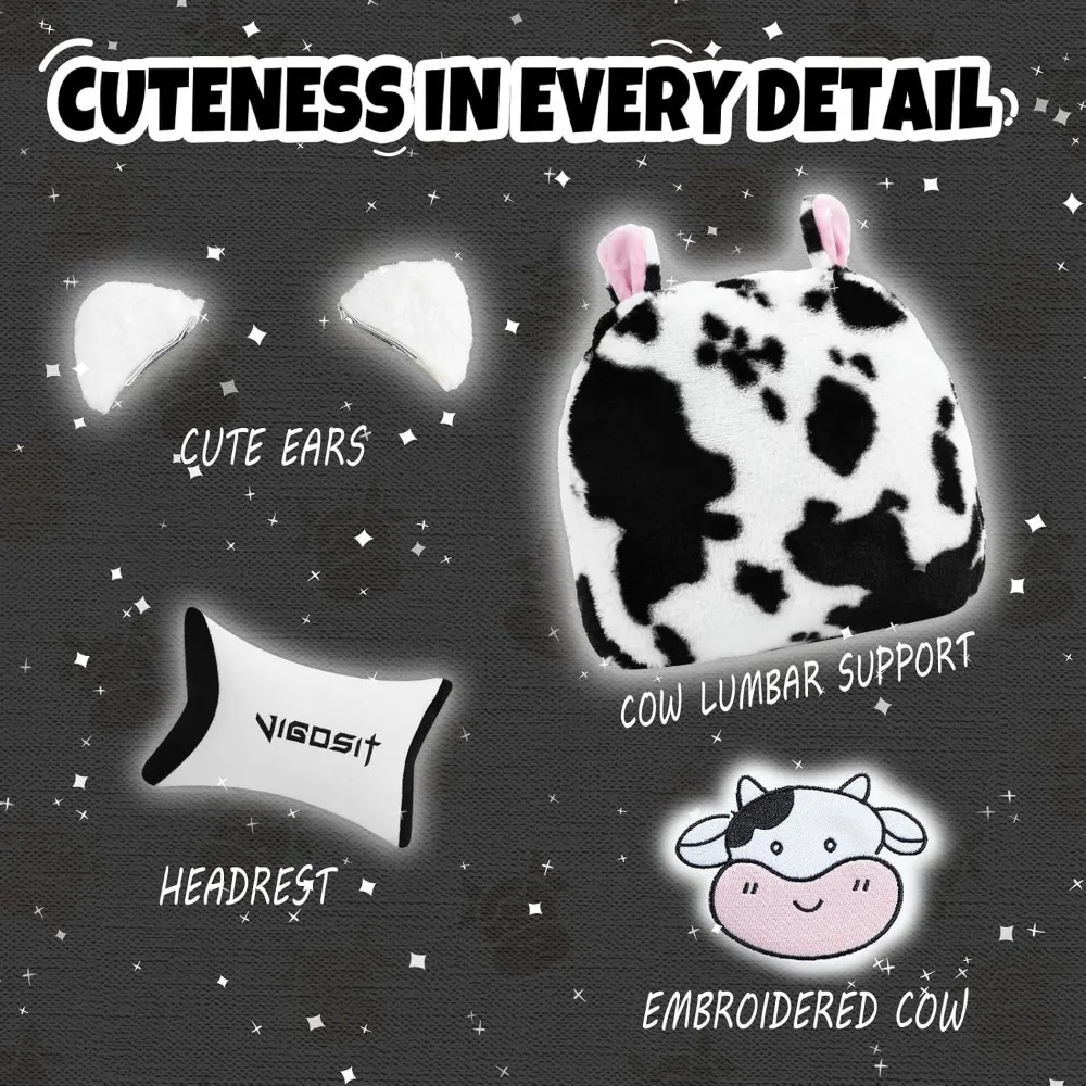 كرسي ألعاب مريح من جلد البولي يوريثان مع ميزات قابلة للتعديل للأطفال والكبار، كرسي مكتب دوار 360 درجة، كرسي مكتب للاعبين #3