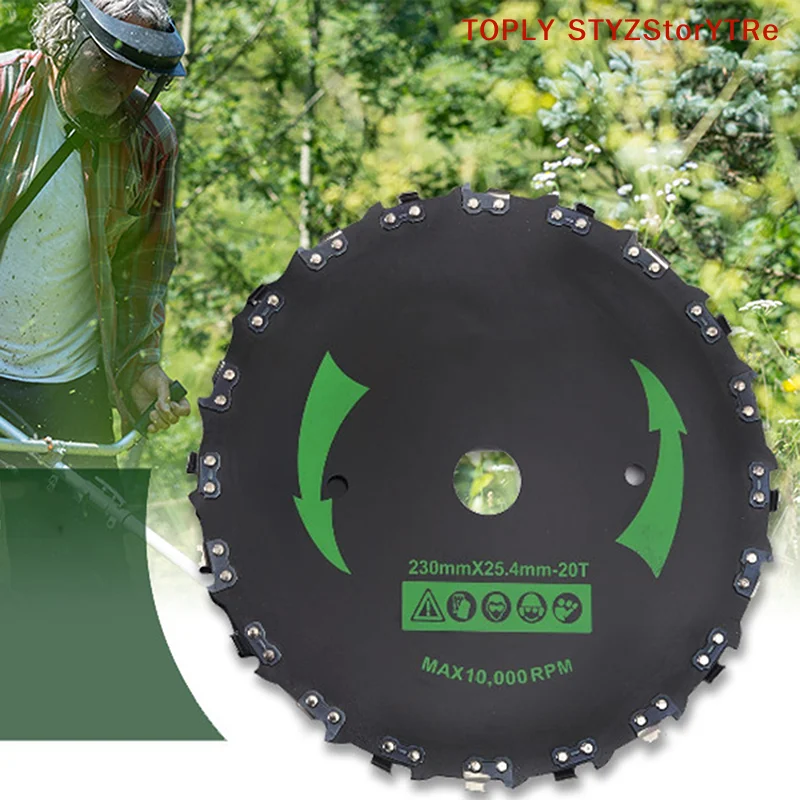 20-Tooth Chainsaw-Tooth Trimmer Blade — Efficient 9 Inches for Trimming Trees and Cutting Underbrush