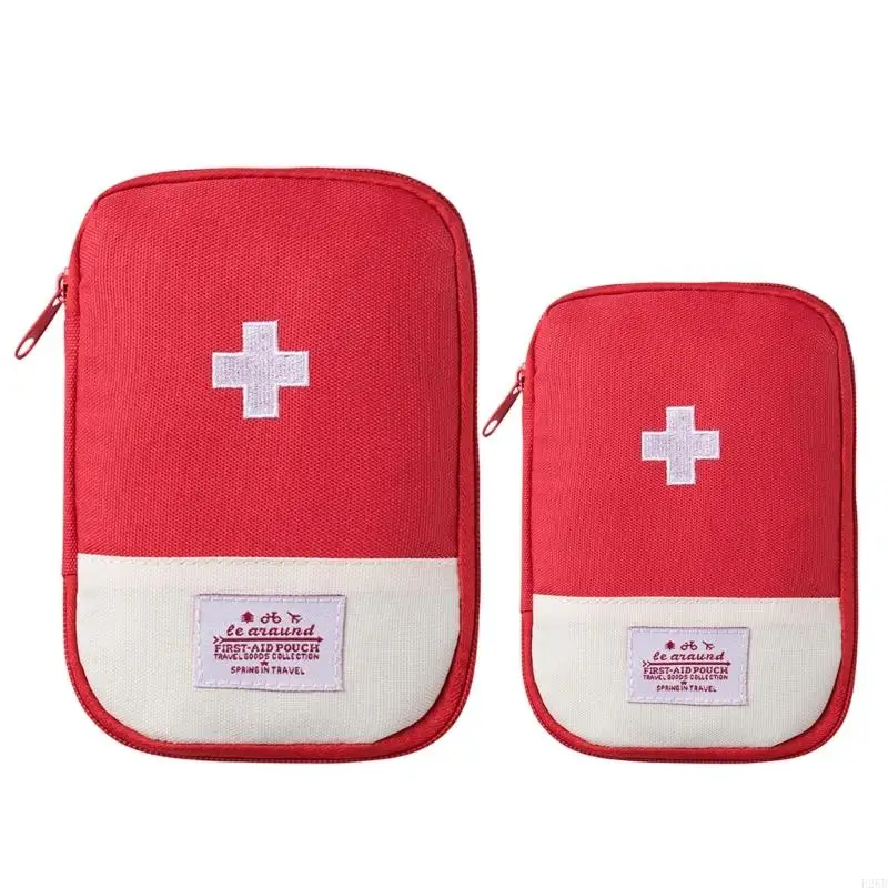 Empty First Aids Bag Emergency Kits 2Pcs Travel Size Survival Kits Small Bag First Aids Kits for Office Outdoor