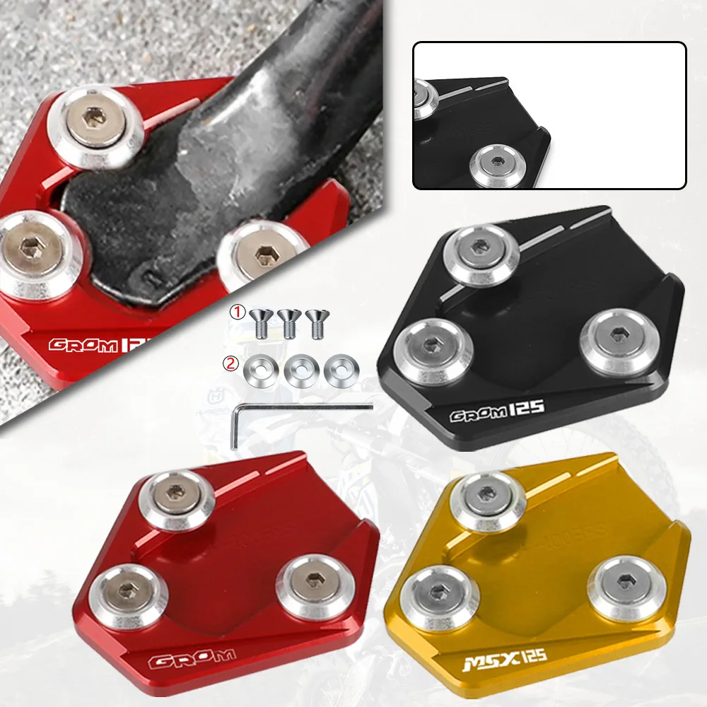 

GROM 125 Motorcycle Accessories Kickstand Side Stand Enlarge Extension For HONDA Grom125 GROM MONKEY 125 2023 2022 2021 2020