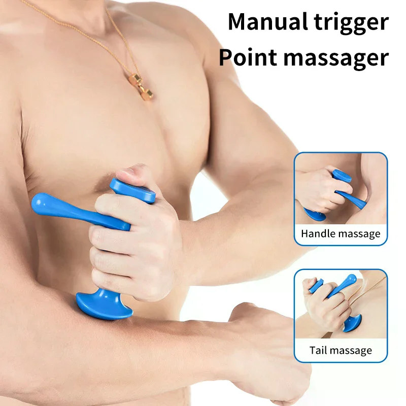 

T-Shaped Massager Thumb Finger Pressure Press Trigger Point Manual Physiotherapy Tools Full Body Deep Tissue Relax Pain Relief