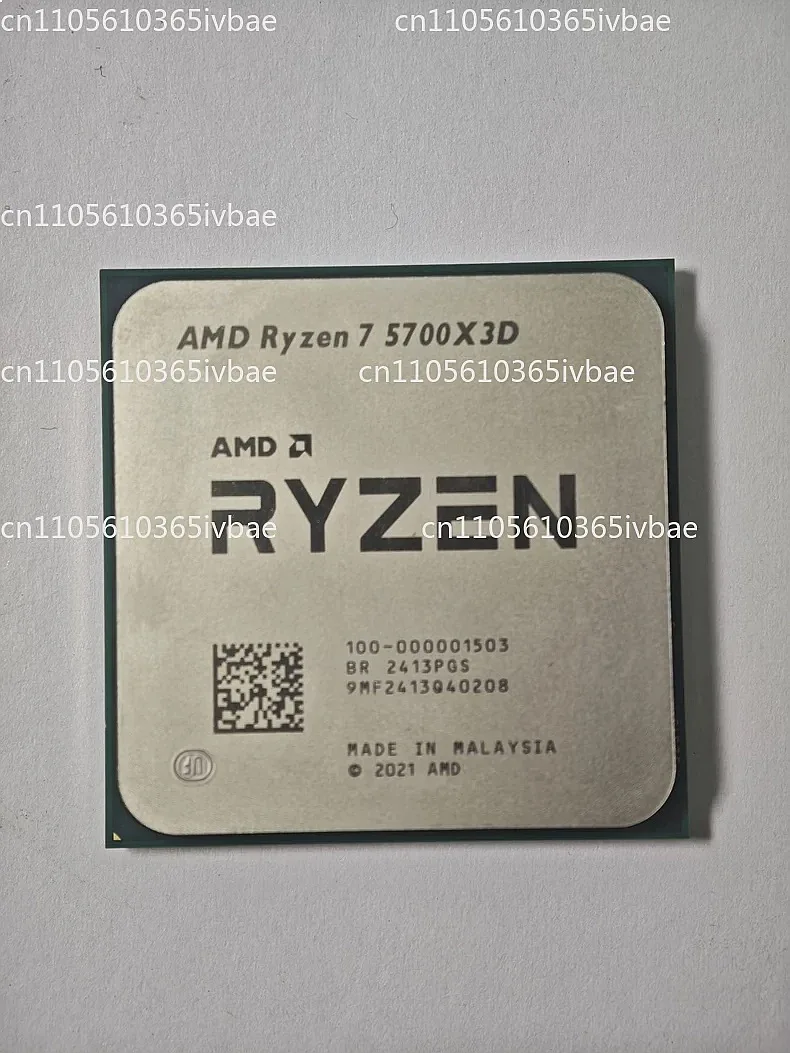 8-Core 16-Thread CPU Processor 5700X3D 105W AM4 Interface for X570 B550 Motherboard DDR4 Ryzen 5000 Series