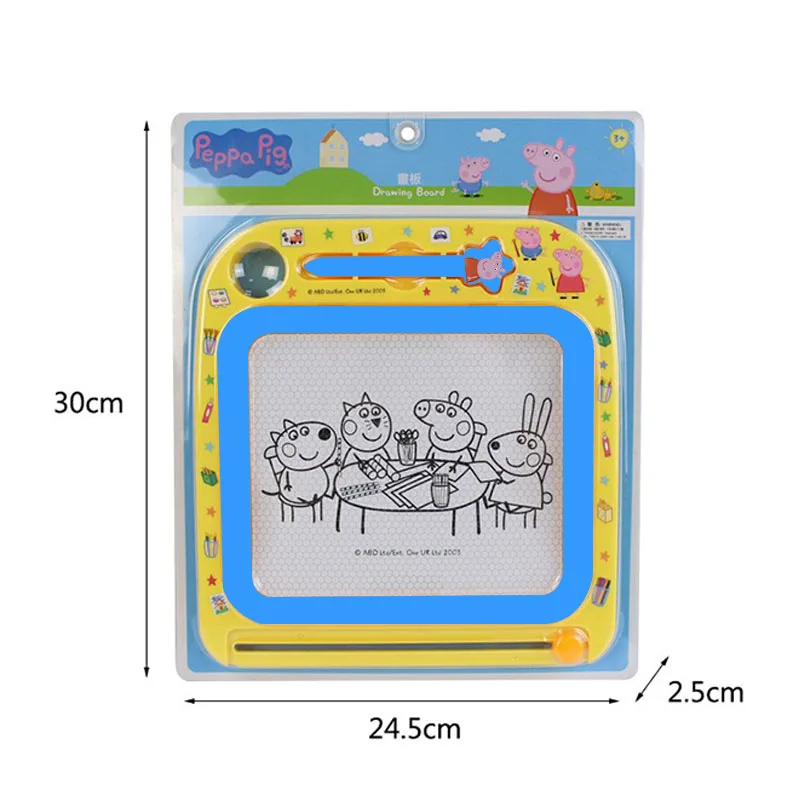 Peppa Pig tavolo da disegno per bambini lavagna magnetica Baby Graffiti pittura per bambini regali di compleanno giocattoli