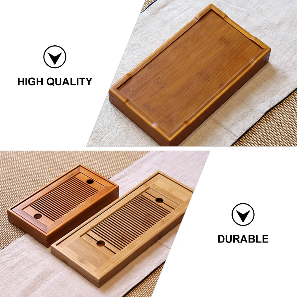 

Teacup Tray Bamboo Tea Platter Premium Material Long Term Use Jewelry Tea Set Small Objects Ideal Home Office Coffee Shop