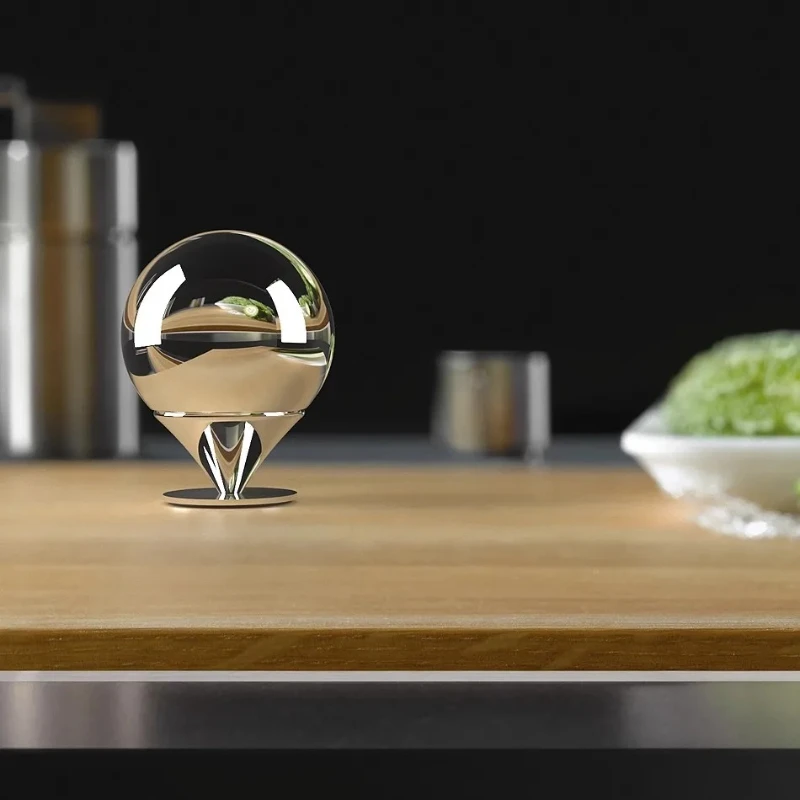 حامل أعواد أسنان على شكل بيضة من الفولاذ المقاوم للصدأ، منظم سطح المكتب المدمج، صندوق تخزين إبداعي متعدد الأغراض لديكور المنزل #3