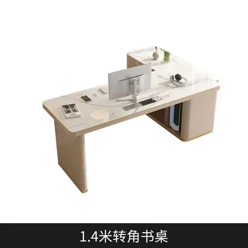 Italian Desk Designer Light Luxury Modern Stone Plate Corner Bookstand Minimalist Computer Desk Live Desk