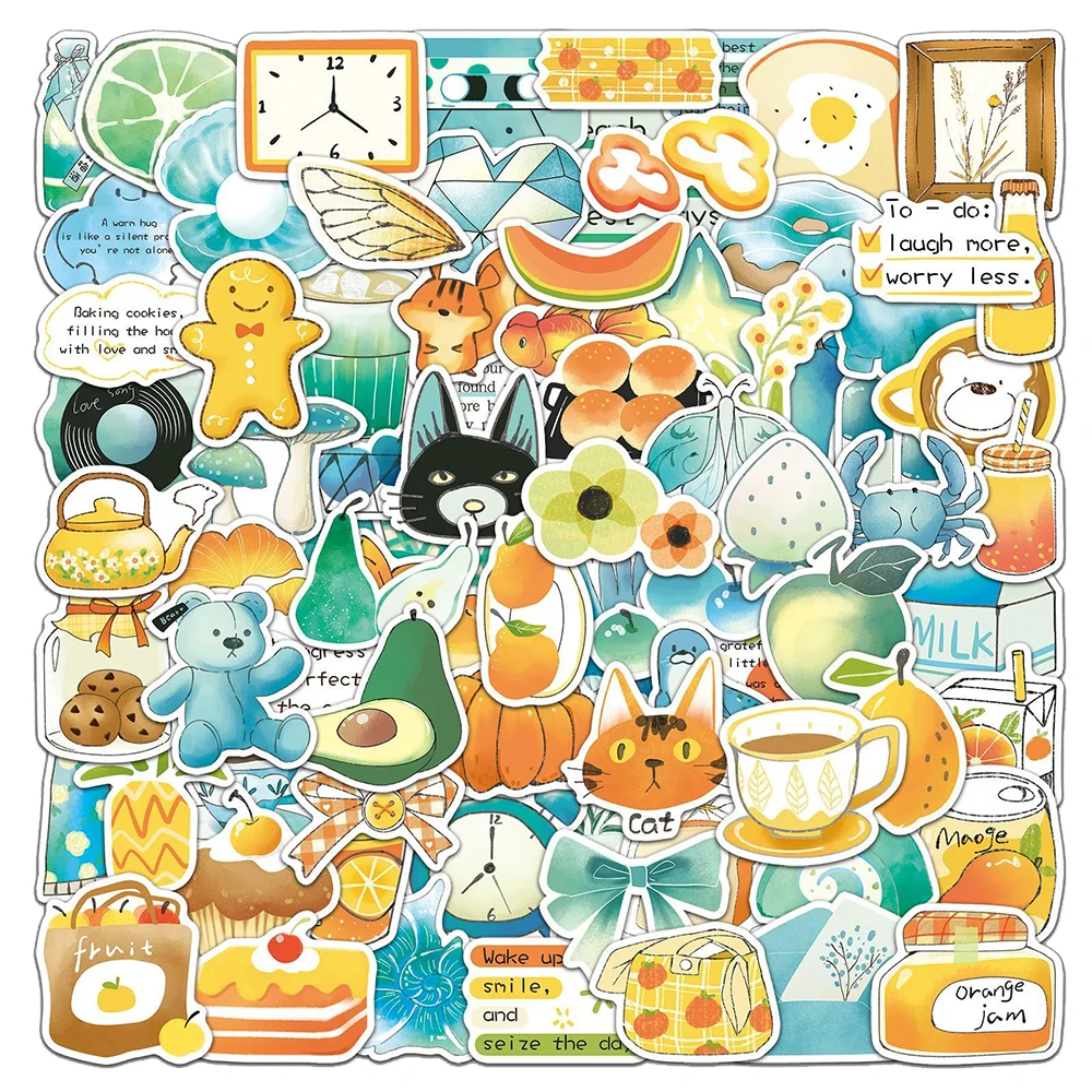 10/30/50/100pcs น่ารัก INS สไตล์ Graffiti สติกเกอร์ความงามตกแต่ง DIY โน้ตบุ๊คโทรศัพท์ Kawaii เด็ก DIY สติกเกอร์ของเล่น