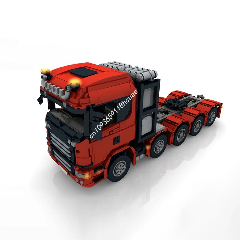 

3937PCS MOC Transporter Custom RC 10x4 6 SLT Truck / Red Technology Model Building Blocks Stacking Bricks Creative Toys Kid Gift