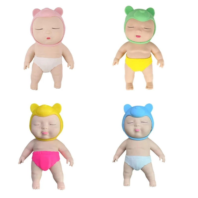 

Squeezable Toy TPR Palm Doll Soft Baby Doll Decompression Toy Stress Relief Fidgets Autisms Slow Rising Stretch Toy 10’’