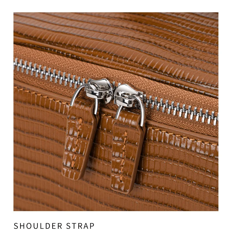 Aidrani Echtleder-Kosmetiktasche mit Eidechsenmuster, große Kapazität, Handtasche, Damentasche, Aufbewahrungstasche, Reise-Toilettentasche – Detail 16