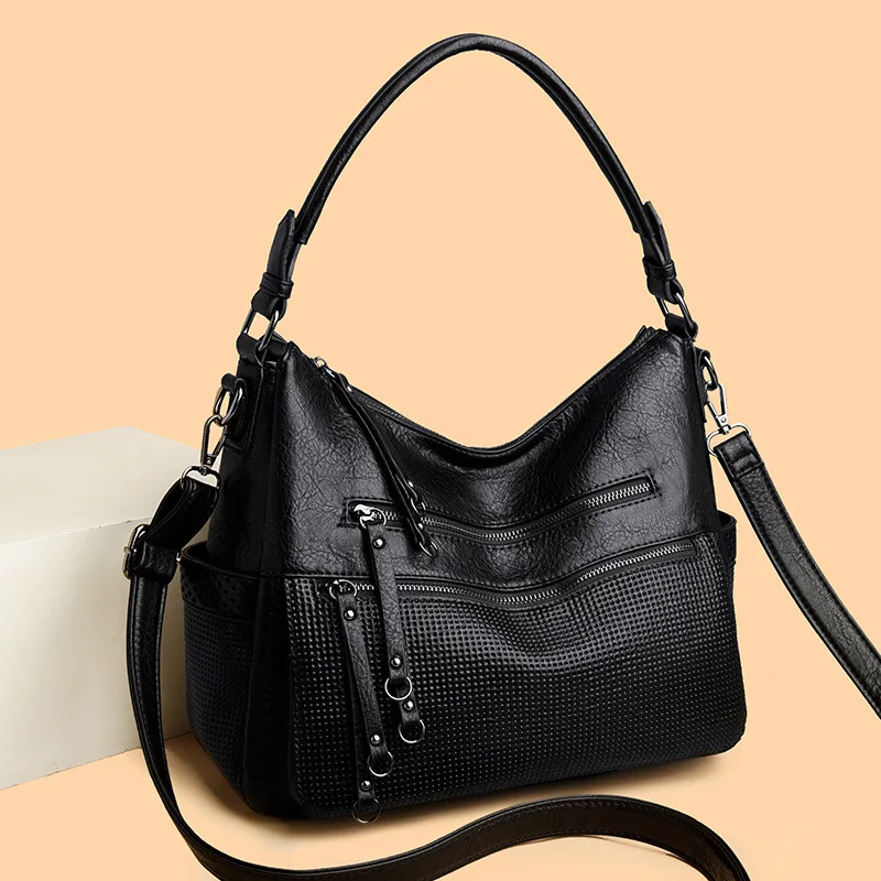 2025 nuevos bolsos casuales para mujer, bandolera informal de gran capacidad, bolsos de hombro para ir al trabajo de estilo coreano versátiles a la moda