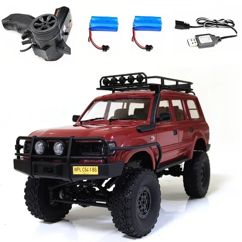 

WPL C54-1 RC CAR C54 CAR LC80 Crawler Simulate Full Scale 260 Motor Off Road Climbing Monsterk WPL 4WD Kids Gift