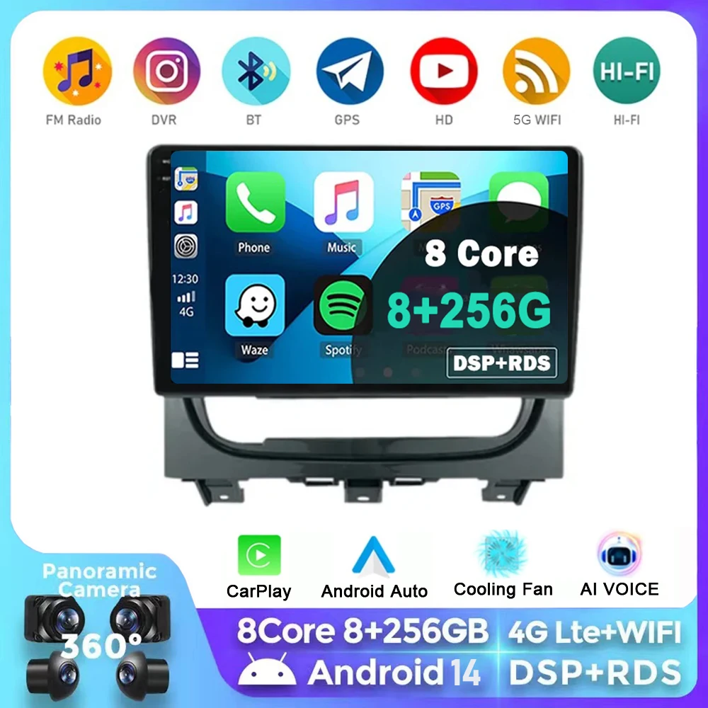 

For Fiat Strada Idea 2012 2013 2014 2015 2016 2017 2018 2019 Android 13 CarPlay Car Radio Multimedia Video Player IPS GPS Naviga