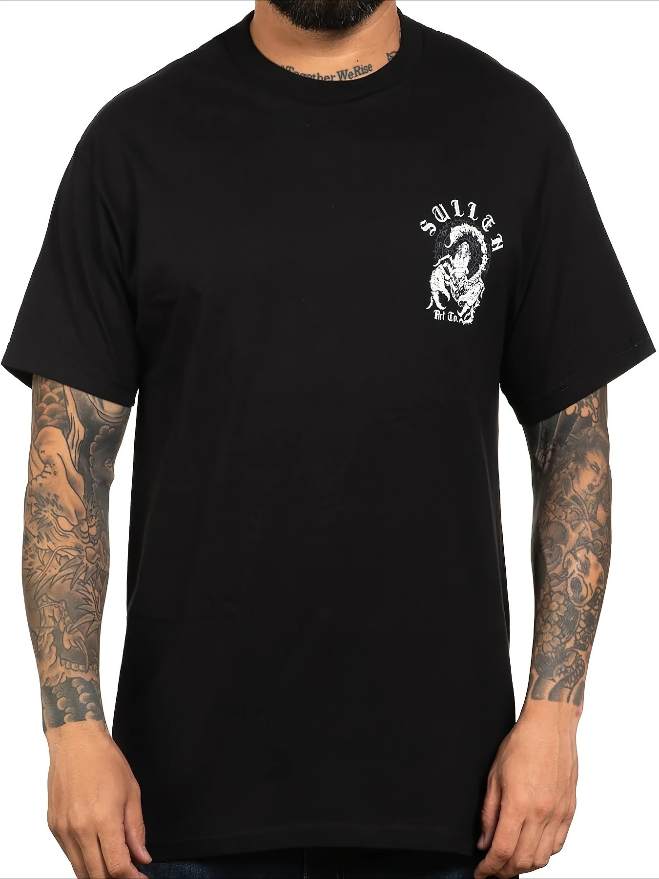 Sullen Men'S Tee Nightmare Tattoo Lifestyle Graphic Art Standard Fit Short Sleeve T-Shirt for Men Crew Neck Cotton Tee