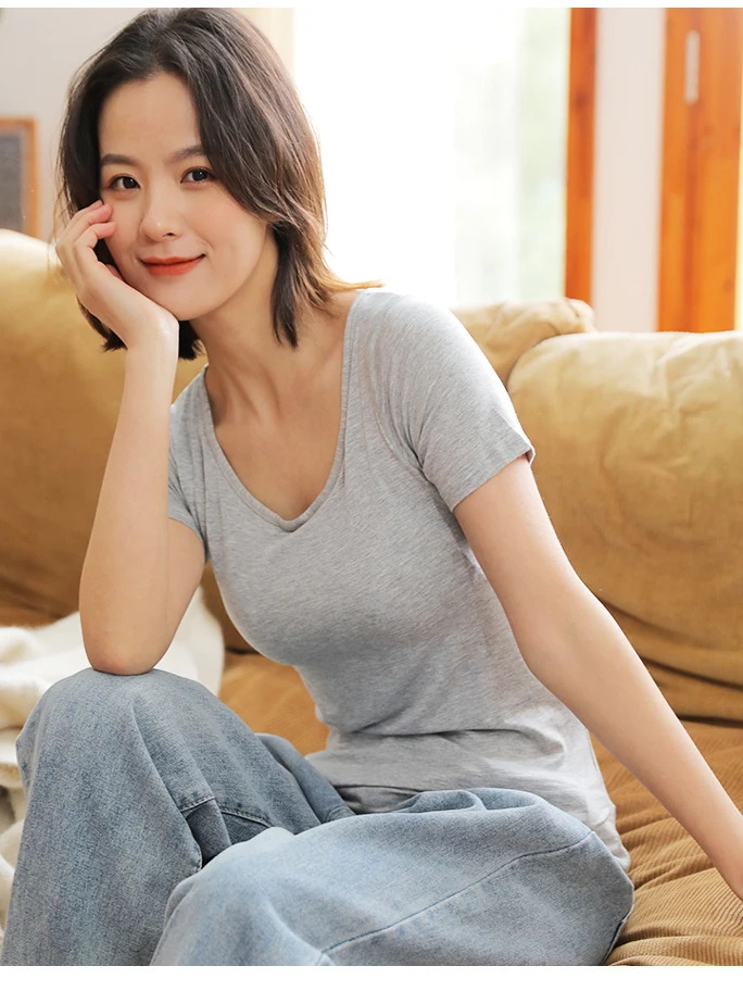 Wirel Inteated ort Sve Vest المرأة قاعدة irt ملابس خارجية سترة صغيرة ort Sle الصدرية الملابس الداخلية الربيع الصيف