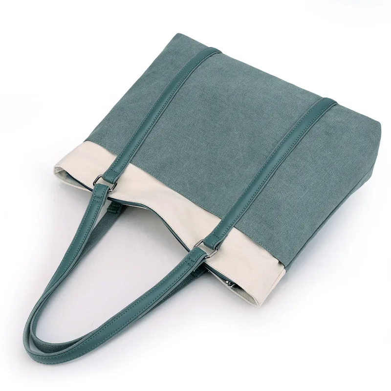 new one shoulder handbag Japanese and Korean leisure Women's trend cloth art pure color bag versatile canvas