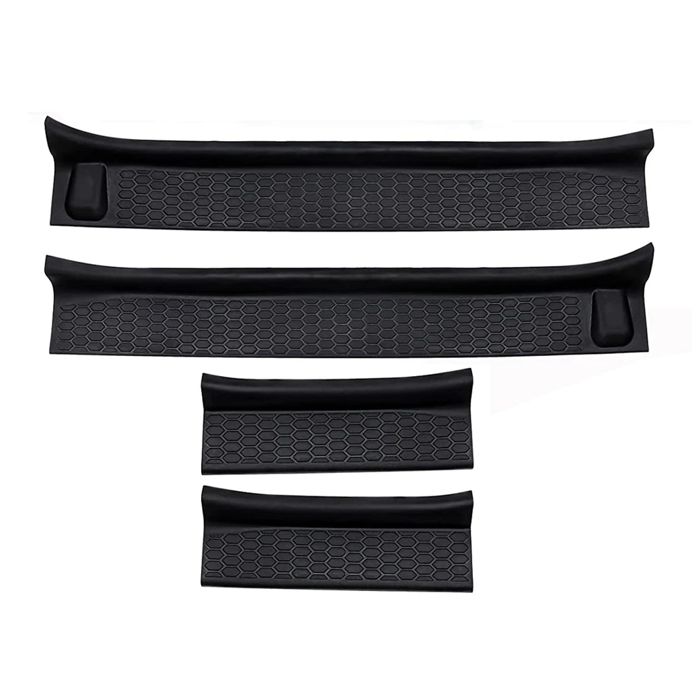 

Reliable-Door Sill Guards For 2018-2022 Jeep- Wrangler JL & 2020-2022 Jeep- Gladiator JT Accessories ,Black