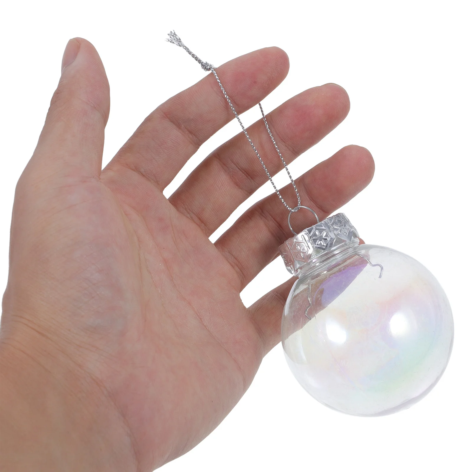 

9Pcs Christmas Decorative Balls Iridescent Hanging Ornaments for Tree Wall Door Window Fireplace Xmas Party New Year Holiday