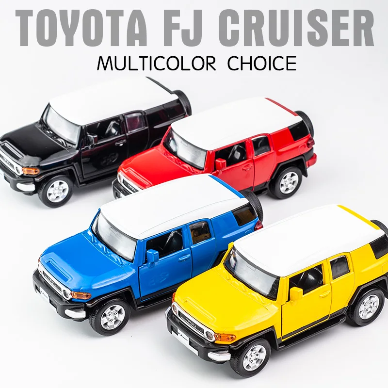 1:32 TOYOTA FJ CRUISER Alloy Car Model Diecasts Metal Toy Vehicles Car Model Collection Sound and Light Simulation Toy Gift