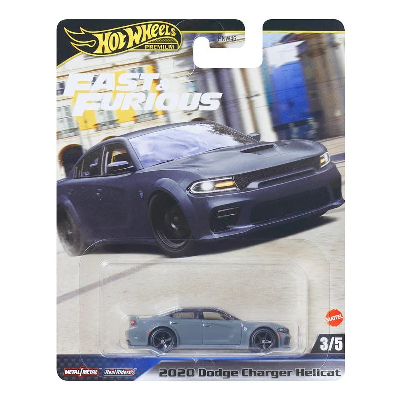 Original Hot Wheels Premium Car Fast & Furious Dodge Charger Hellcat Toys Boys 1:64 Diecast Vehicles Models Birthday Gift