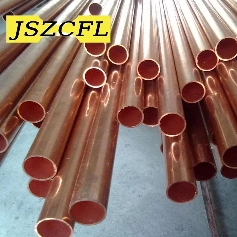 

Purple Copper Tube Straight Pipe Outer Diameter 21-60mm Hollow Hard State Copper Rod Wall Thickness 1-5mm Length 500mm