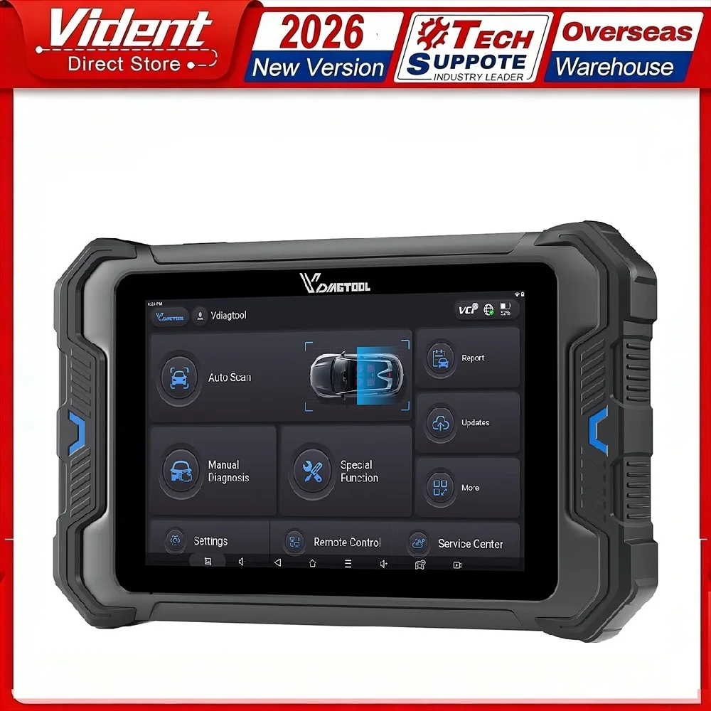 

Беспроводной автомобильный диагностический сканер VDIAGTOOL VD80BT LITE, инструмент для диагностики всех систем, кодирование ЭБУ, DOIP, 28+ функций сброса, 3 года обновлений