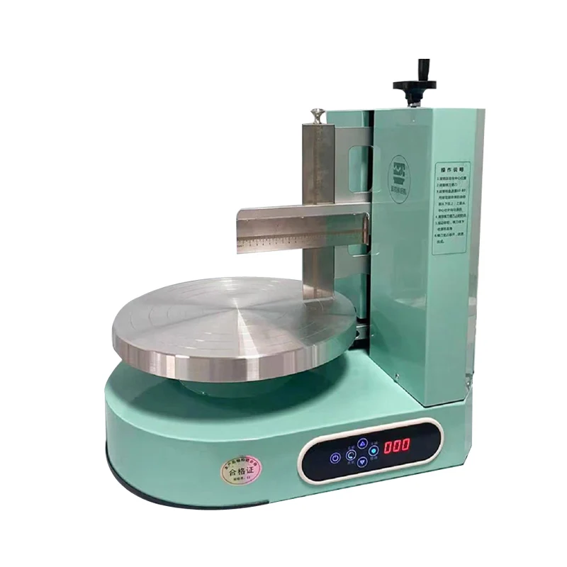 

Hot Sale Cake Icing Smoothing Coating Machine Birthday Cake Bread Ice Cream Smearing Spreading Machine