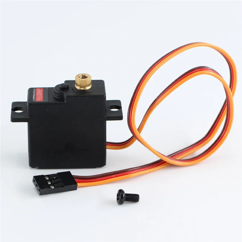 -A25M RC Car Upgrade Peças de reposição Acessórios Servo de engrenagem de metal de três fios para Wltoys 124016,124017,144010,124007 Carro RC