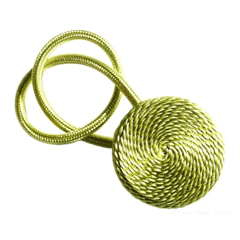 1Pc Macaron Color Curtain Tieback Magnet Curtains Accessories Magnetic Curtain Holder Buckles Rope Curtain Cilp Strap