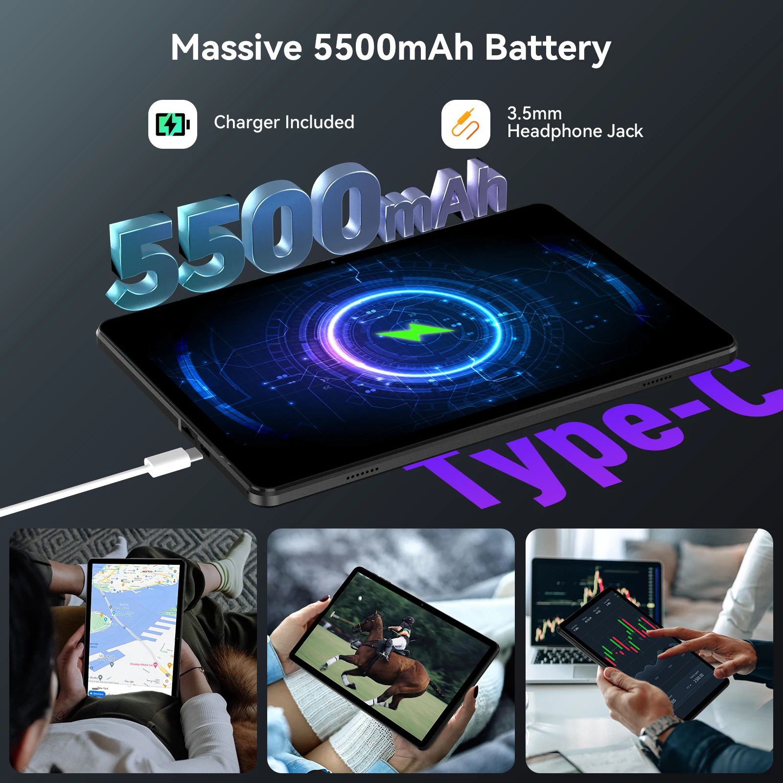 Headwolf WPad5 Android 14 Octa-core Tablet 10.1 inch 4+4GB RAM 128GB Rom 5500 mAh WIFI Tablet PC Support WideVine L1