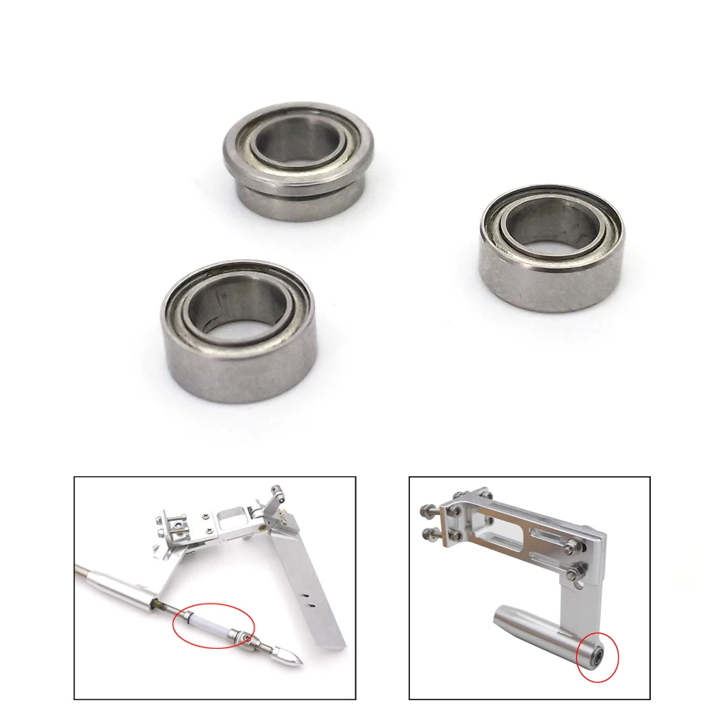 4.76*8x3.12mm High Speed Bearing 4.76*8*3.14mm Flange Bearing for RC Boat Shaft Strut