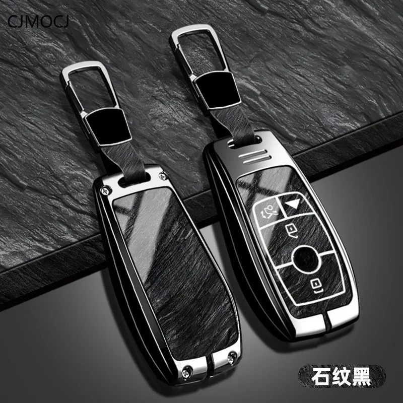 Premium Zinc Alloy Key Cover Case for Mercedes GLE/CLA/GLS/GLB/Maybach S-Class - Luxury Key Fob Protector Keybag Keychain