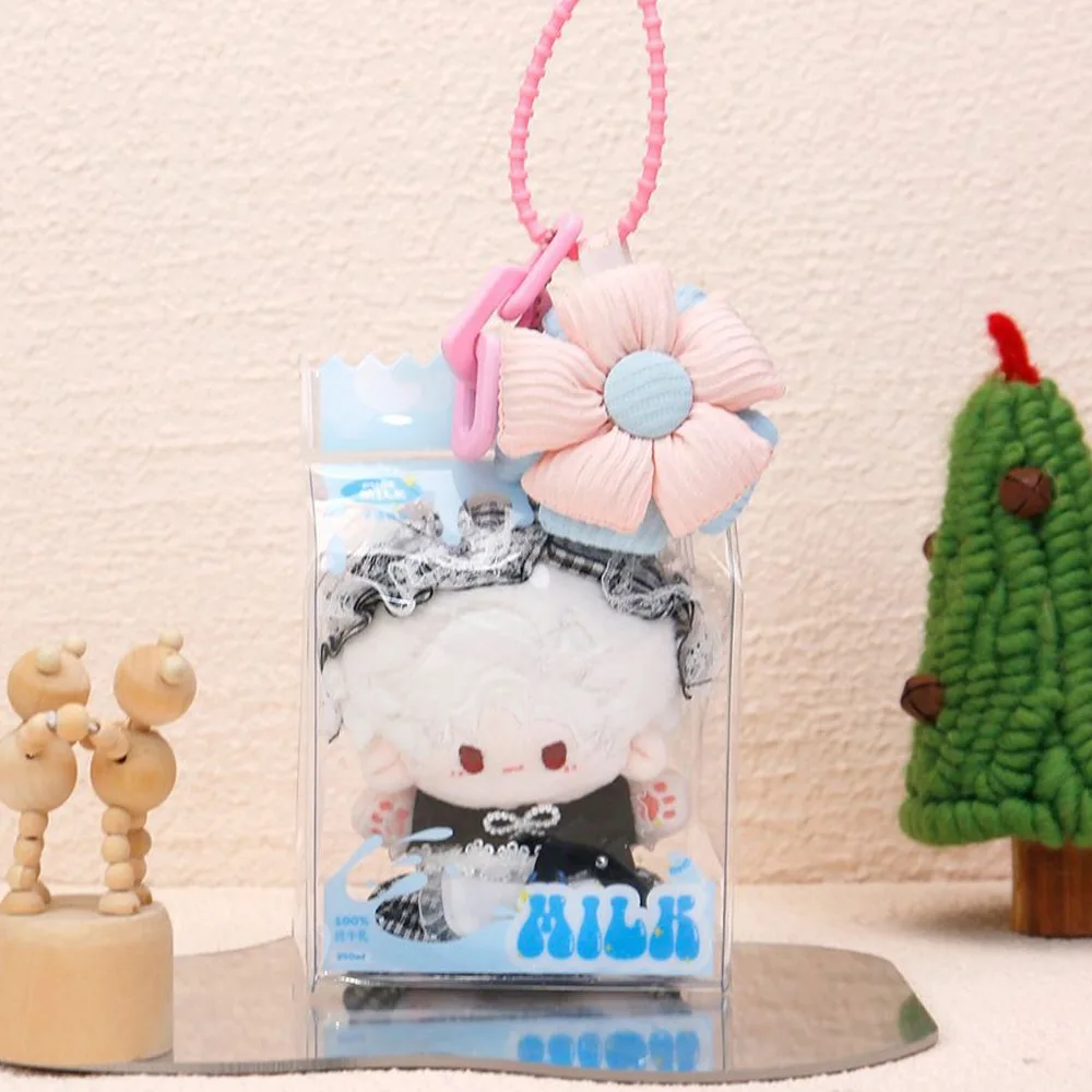 

Flower Keychain Transparent Doll Bag Clear Display Doll Storage Bag Doll Accessories Lightweight Outdoor Doll Display Bag