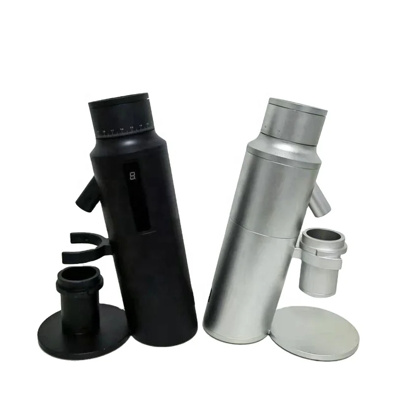 

Однодозирующая электрическая кофемолка со светодиодным дисплеем, цифровая кофемолка, 7 скоростей, 110 В, 220 В, 64 титановых жернов