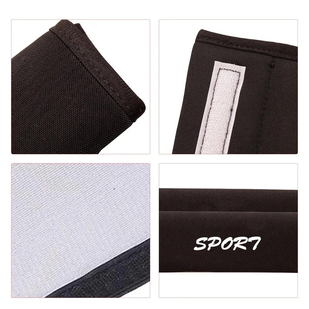 وسادات حزام مقعد السيارة من الحرير الجليدي للتنفس ، ملحقات السيارات ، غطاء مقعد للمقاعد ، أودي ، فولكس فاجن ، سكودا ، ABT ، رياضة السيارات ، سبورتس لاين ، زوج واحد