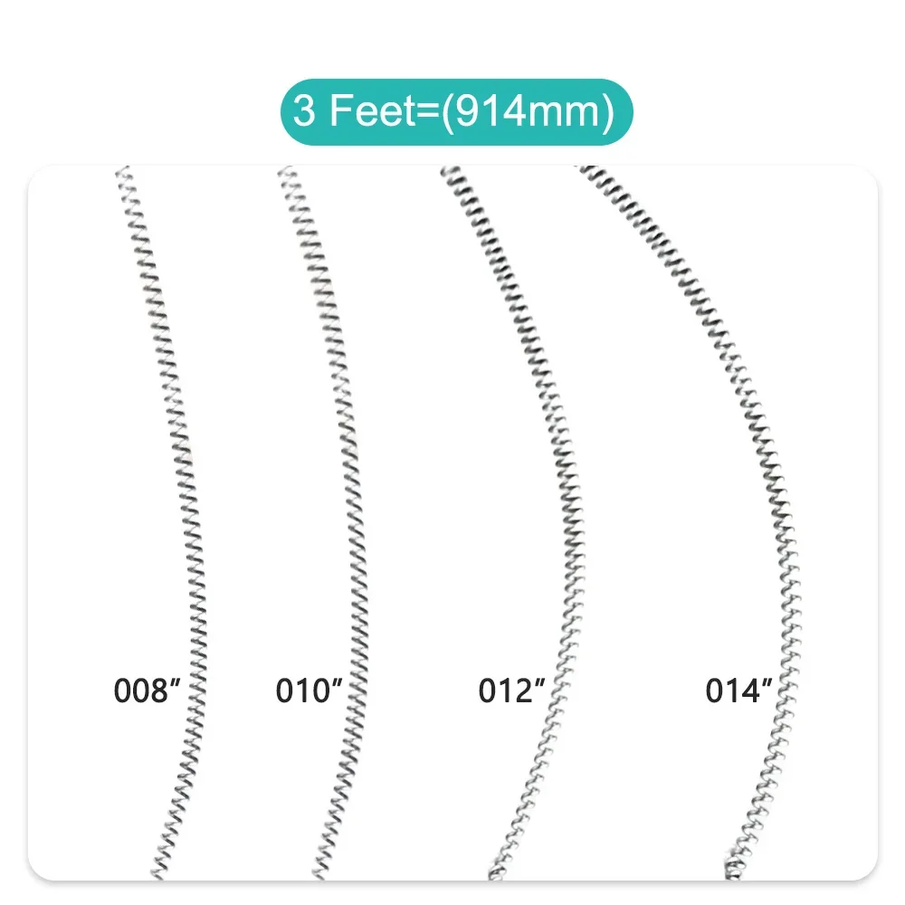 Стоматологические ортодонтические NITI с открытой спиральной пружиной 3 фута (914 мм) ортодонтические брекеты дуги 0,008/0,010/0,12/0,14 стоматологические материалы