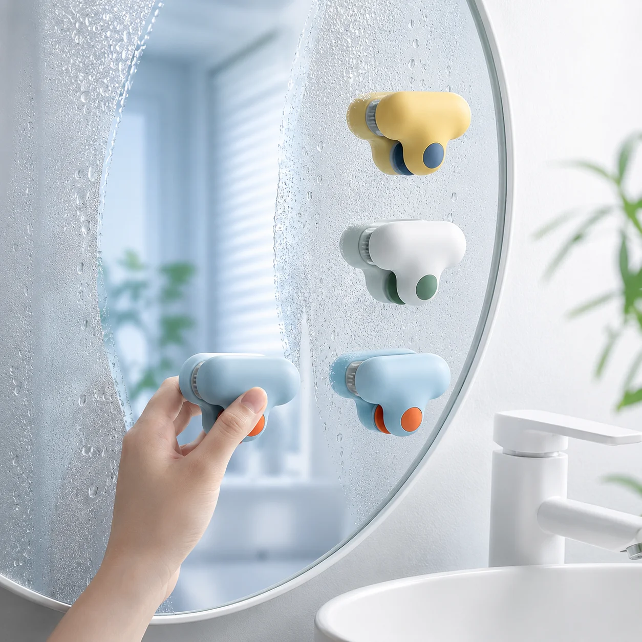 Magic Sponge Cleaning Pad, Glass & Mirror Cleaner, Limescale Remover for Sink Countertop, Household Stain Eraser Wipe