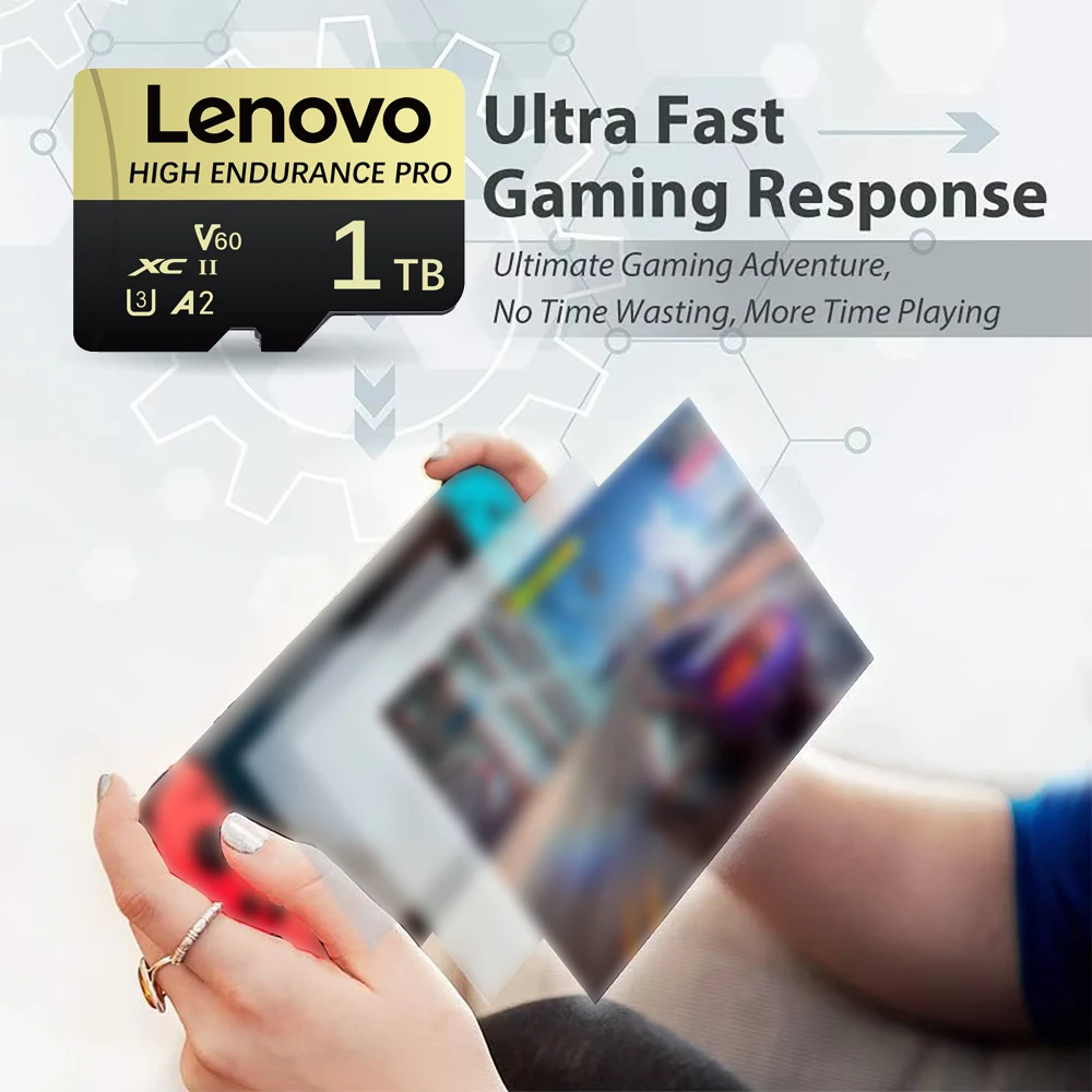 Original Lenovo Micro TF SD Card 2TB High Speed U3 Memory Card Class10 V60 TF Card 1TB 512GB For Phone/Drone/PC