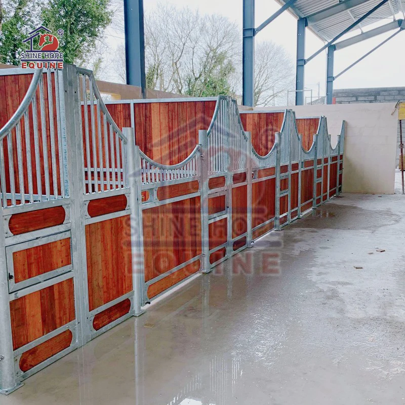 

Prefab Horse Barn Safe and Strong Metal Horse Stall Panel with Heavy Duty Stall Door Hinges