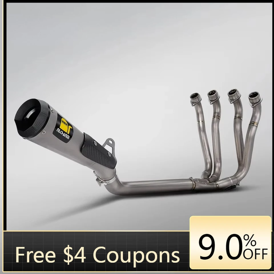 

STLF New GSX-S1000 Motorcycle Exhaust System Full Titanium Alloy Modification AR Escape Muffler Carbon Box Packaging for