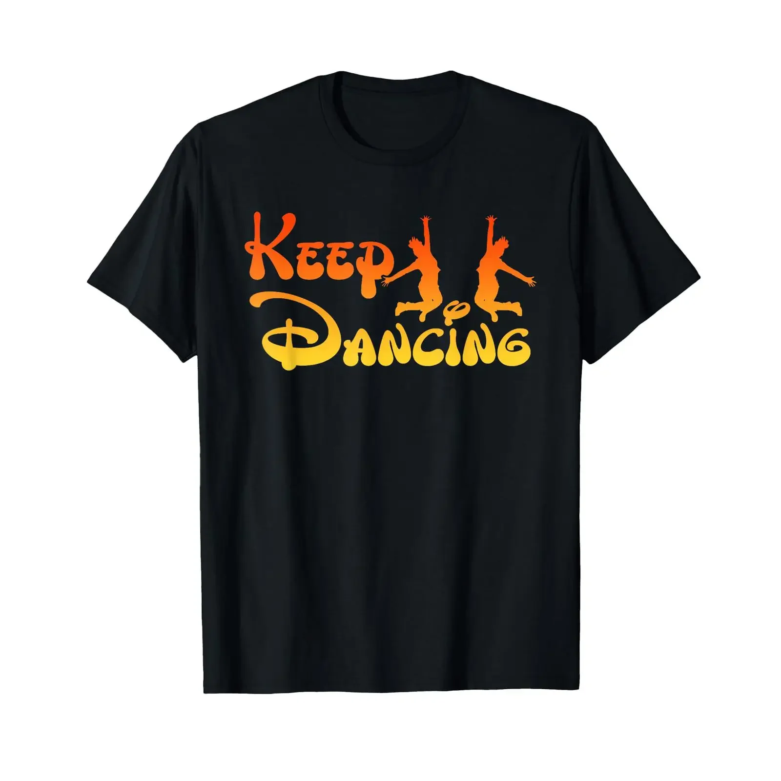 Keep Dancing Party Music Dance Dancer T Shirt black vintage Washed Casual Stylish homme Slightly graphic Soft fashion Versatile