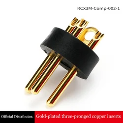 2-20Pcs REAN 3-Core XLR Pure Copper Gold-Plated Plug-In 3 Pin XLR Microphone Speaker Audio Adapter