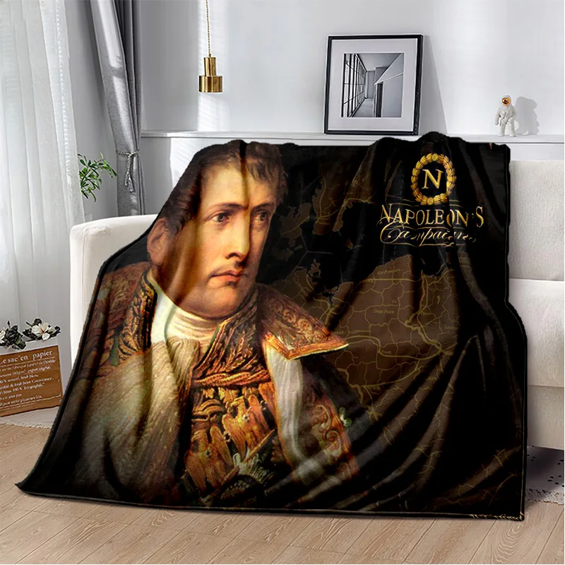 Napoleon Bonaparte printed blanket, French Emperor, Italian King, sofa cover blanket, blanket, bedsheet blanket