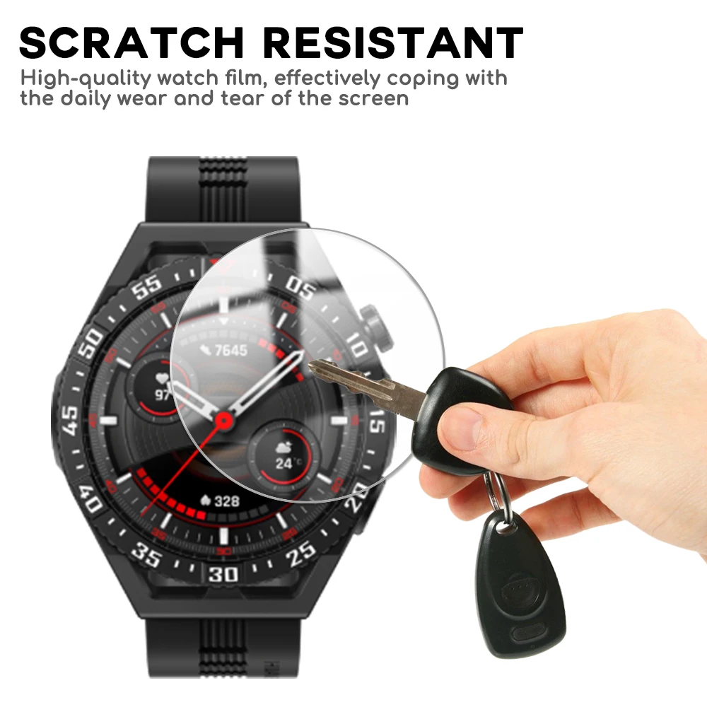 واقي شاشة لساعة HUذاوي gt 3 se ، غشاء واقي من الزجاج المقسى للساعة الذكية ، مضاد للخدش
