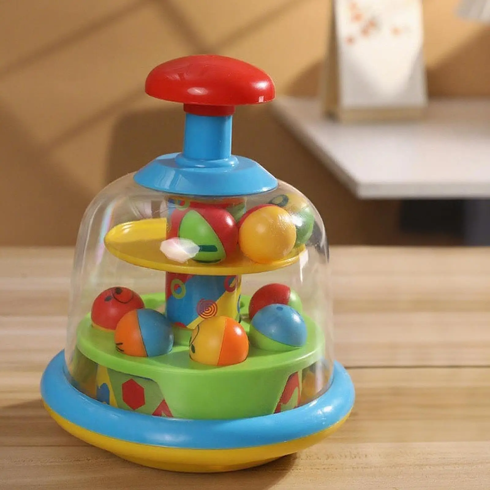 

Popping Ball Drop Toy Educational Toys Fun Press and Play Toy Interactive Early Learning Game for 12+ Months Boys Girls Children