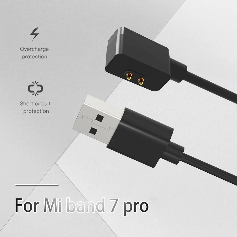 Kabel Pengisi Daya Magnetik USB Pengganti Kabel Pengisi Daya 50/100CM untuk Smartwatch Pengisian Cepat 5V 1A untuk Mi Band 7 Pro