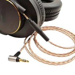 NEW  4 strands 63 cores Headphone cable For SHURE SRH840A SRH440A high purity single crystal copper high-fidelity upgrade cable