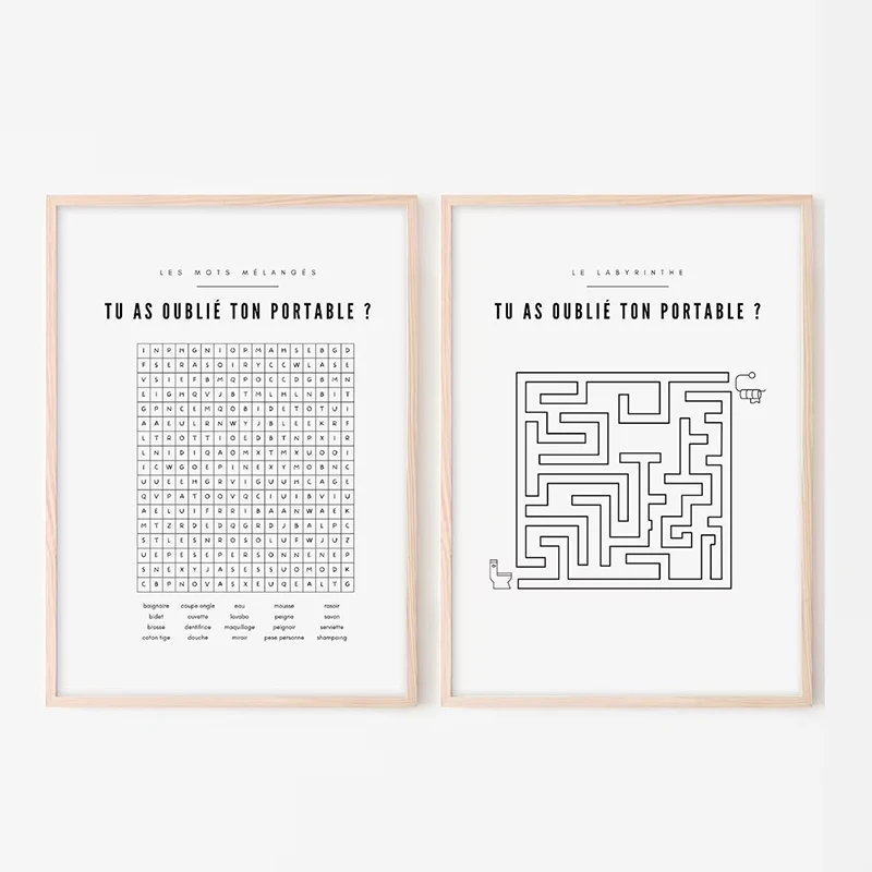 Affiche minimalistes WC et salle de bain Prints French Bathroom Rules Quote Poster Canvas Painting Toilet Bathroom Wall Decor — zdjęcie 6